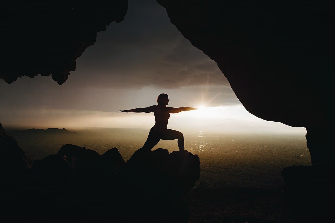 a quiet pose at sunrise